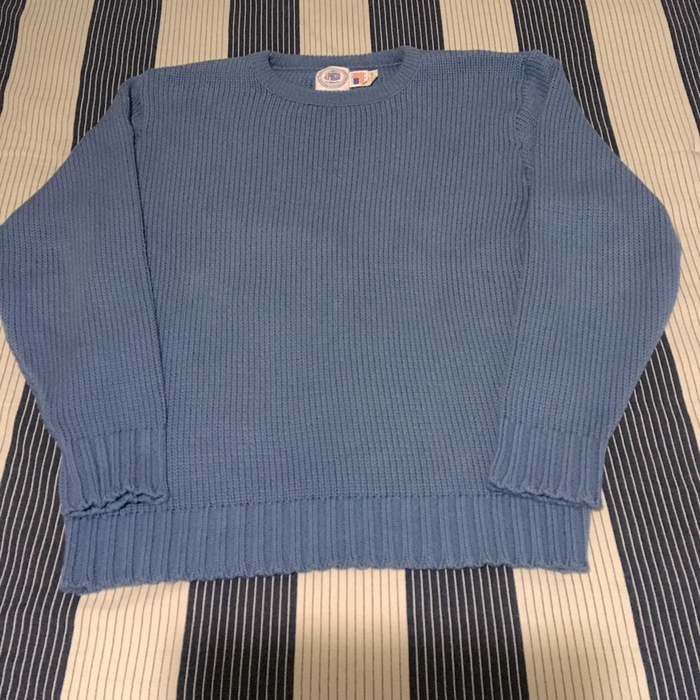 J.Press Chunky Cotton Crewneck Sweater
